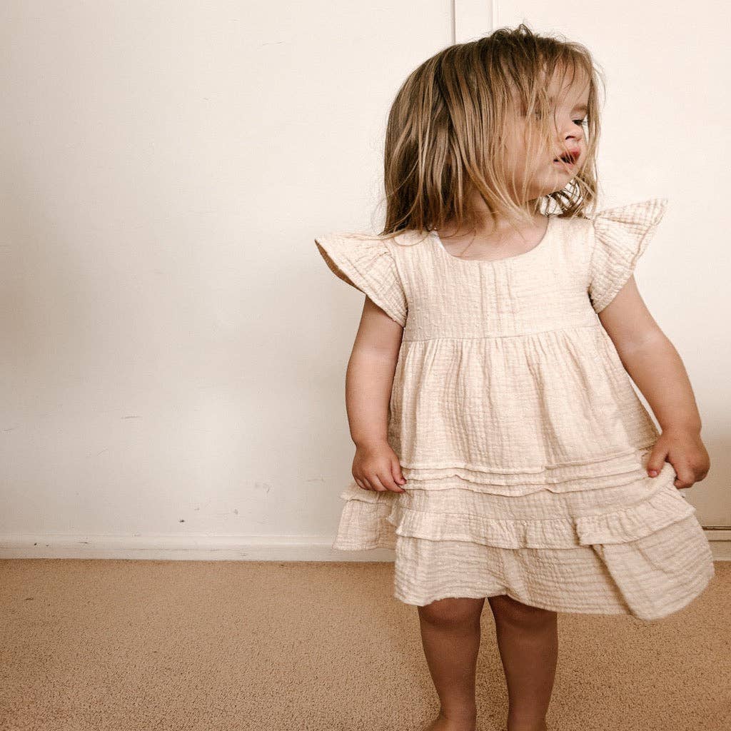 Tallulah Dress in Tea: 2 years by blue daisy