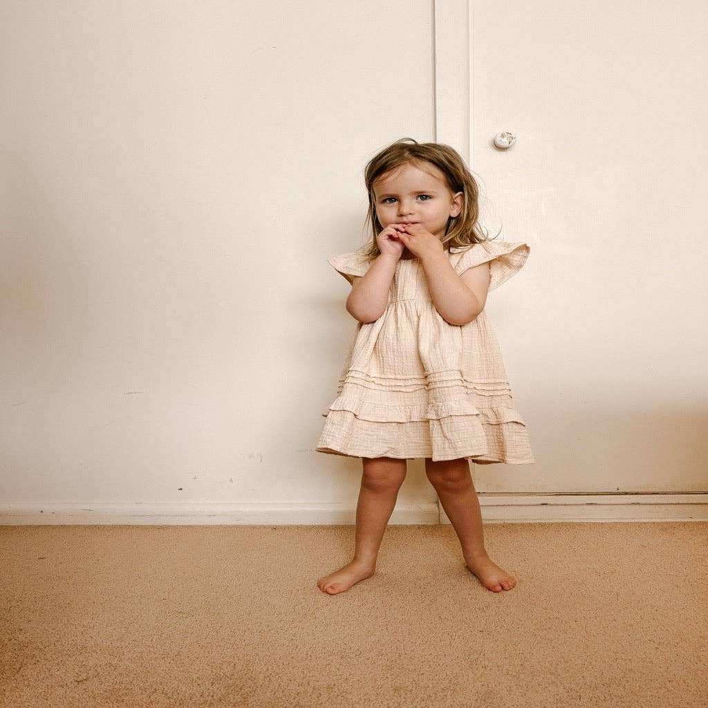 Tallulah Dress in Tea: 2 years by blue daisy