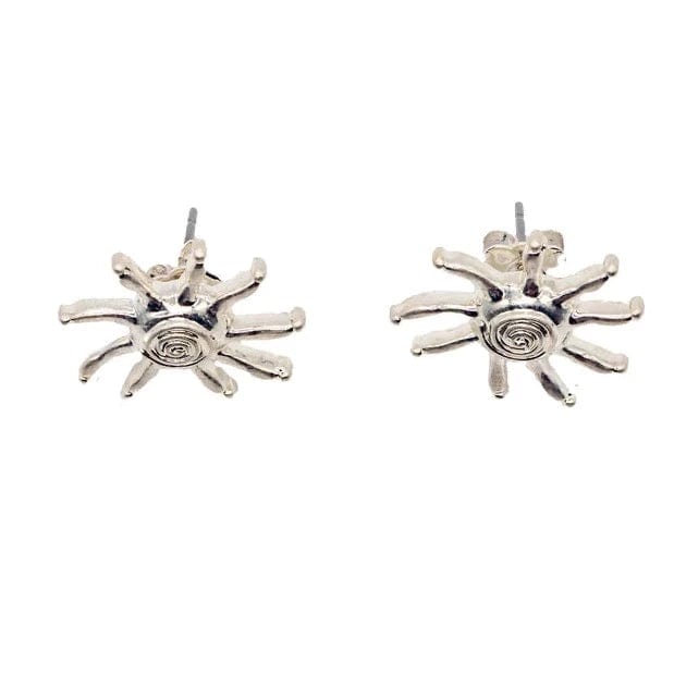 Tangalooma Sun Studs in Silver by Briwok