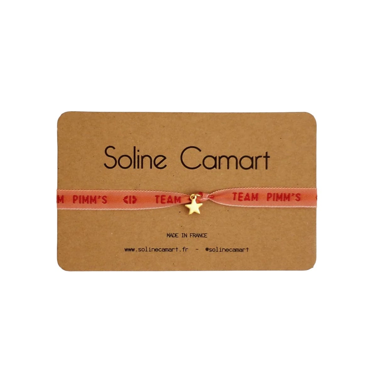 Team Pimms Bracelet with Gold Star by Soline Camart