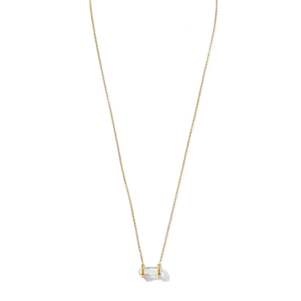 Teeny Tiny Mini Healing Necklace Clear Quartz by Krystle Knight