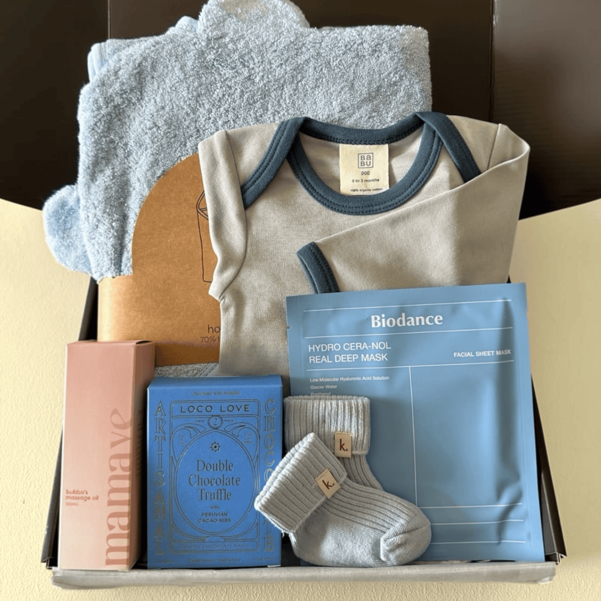 The New Routine - Mum & Baby Gift Box Sky by Claya