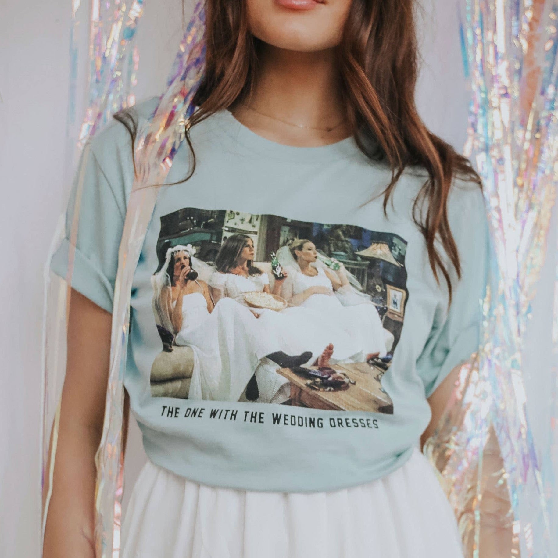 The One With The Wedding Dresses Graphic Tee: Large by FRIDAY + SATURDAY