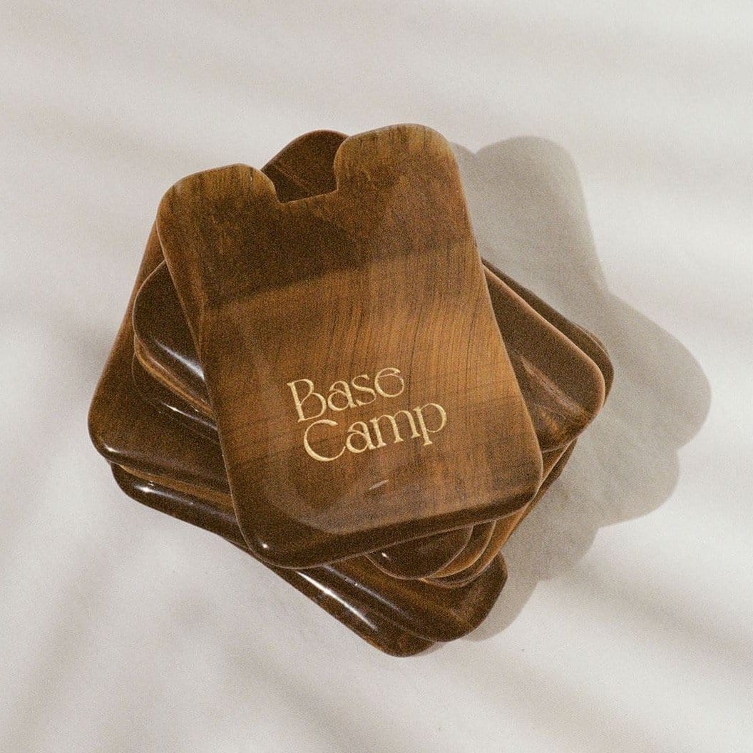 tigers eye gua sha. by Base Camp Beauty