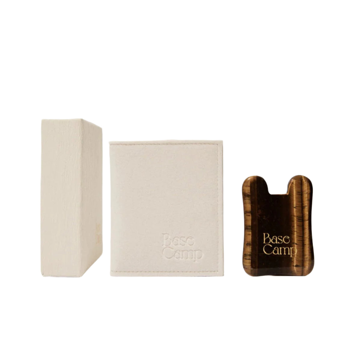 Tigers Eye Gua Sha - Facial Sculpting Tool by Base Camp Beauty