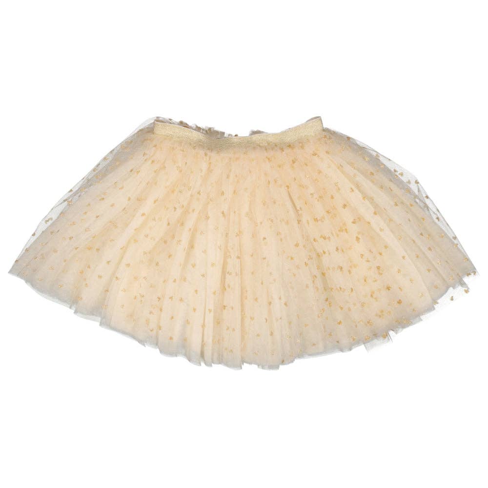 Tutu skirt - Gold hearts by Luciole et Petit Pois