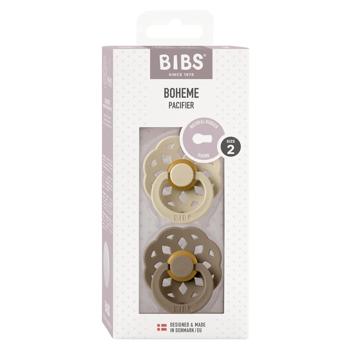 Vanilla/Dark Oak Colour Boheme Dummy S2 (2Pk) by Bibs