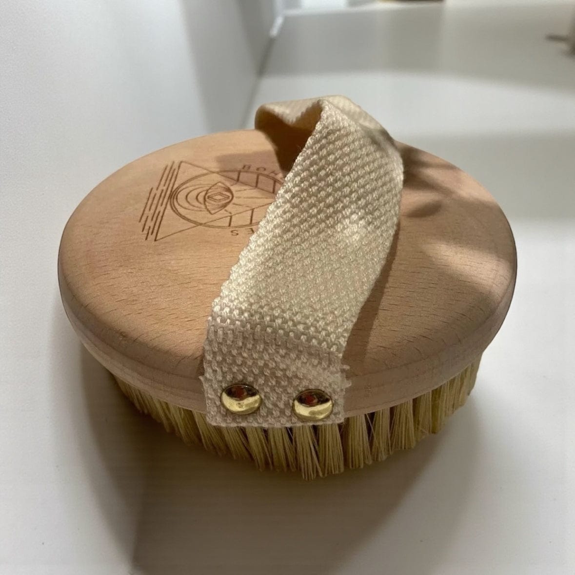 Vegan Cactus Bristle Sustainable Contoured Dry Body Brush by Bohemian Rêves