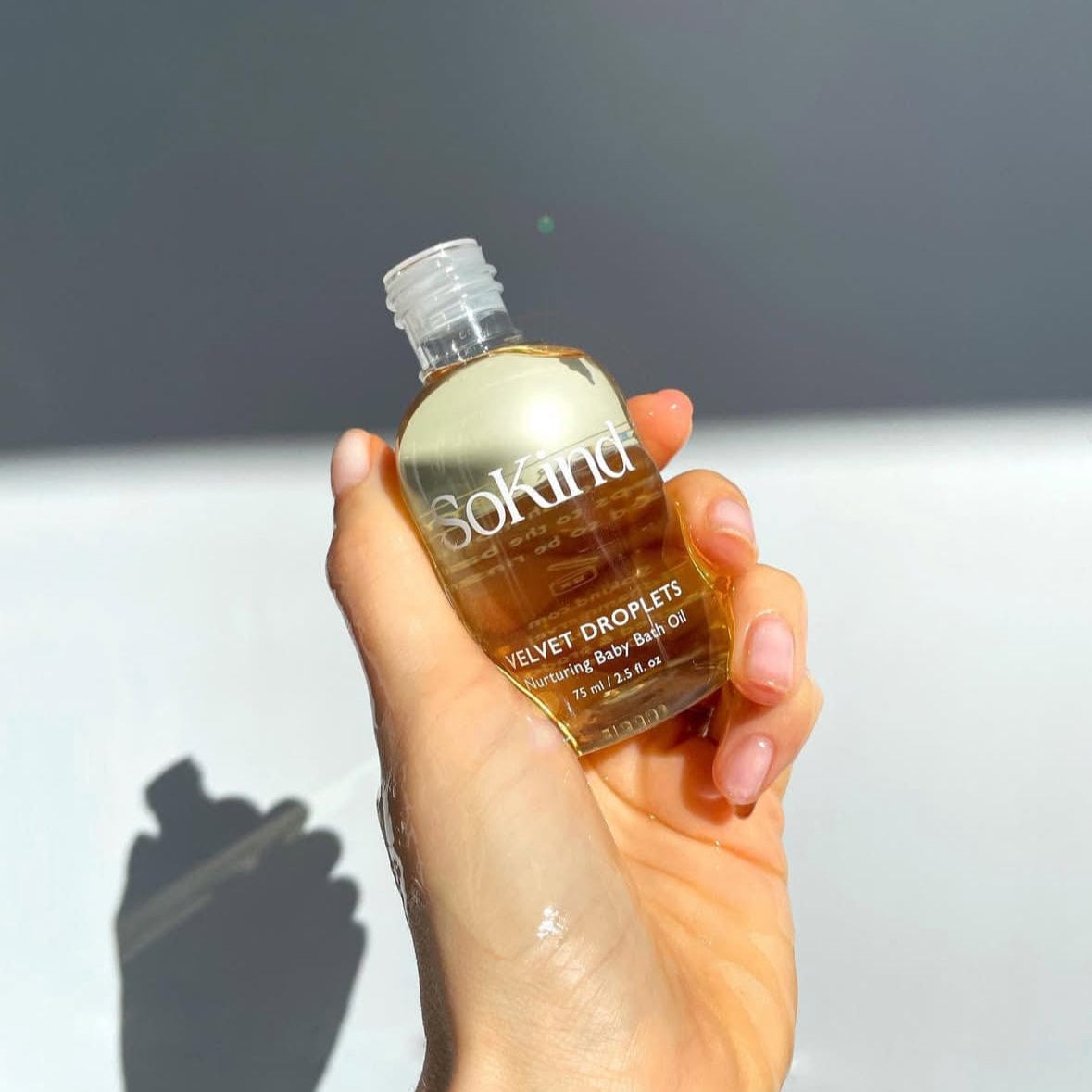 Velvet Droplets Nurturing Baby Bath Oil by SoKind