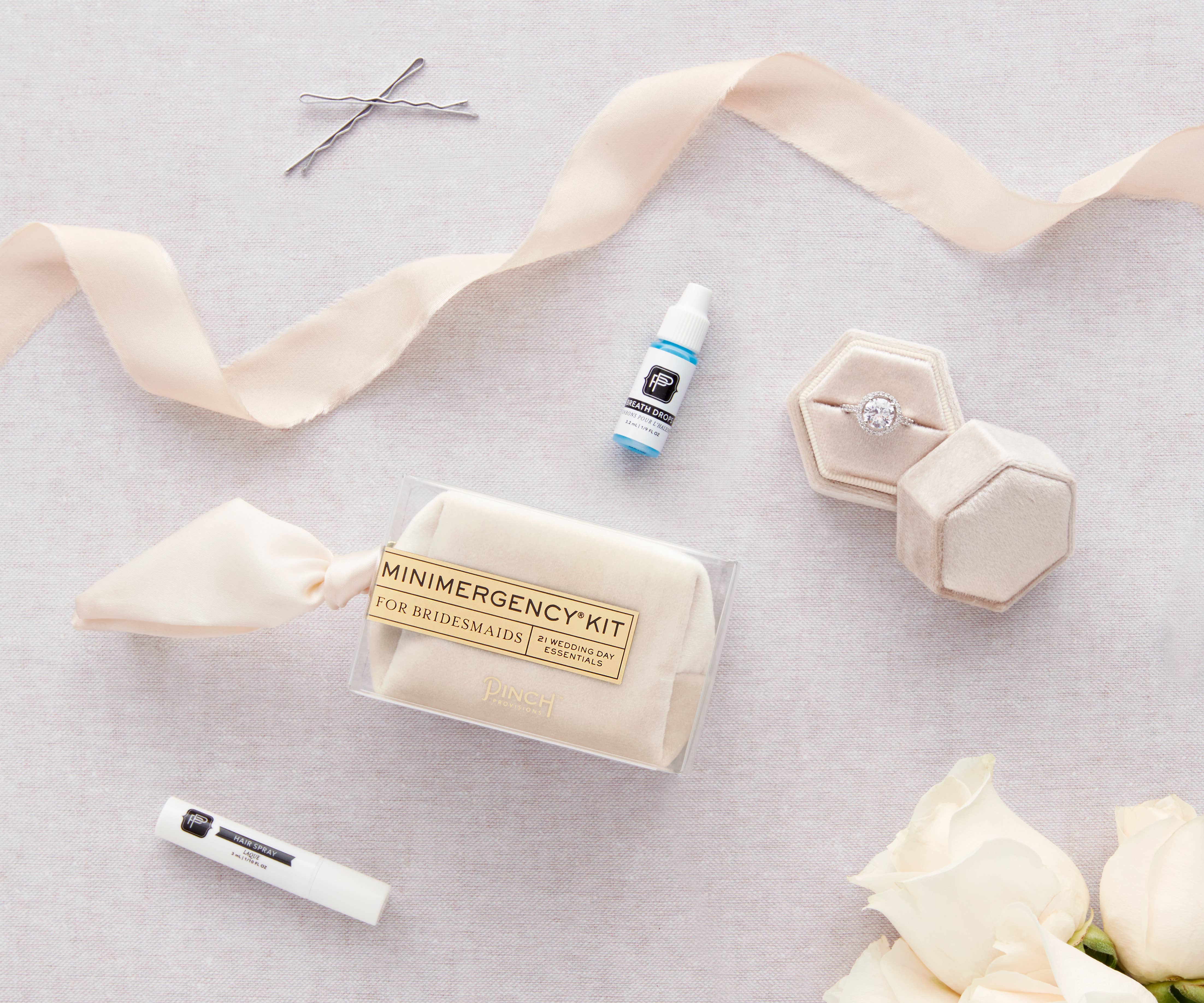 Velvet Minimergency Kits for Bridesmaids: Blush by Pinch Provisions