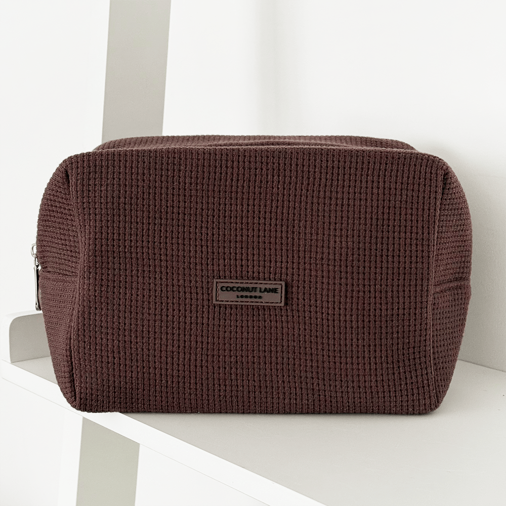 Waffle Makeup Bag - Chocolate by Coconut Lane