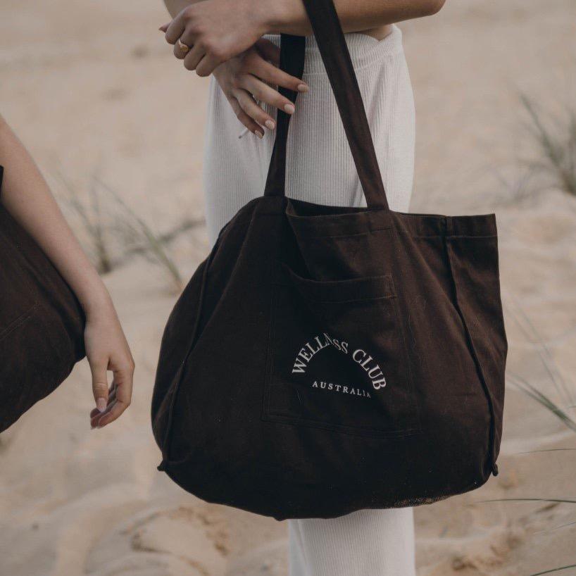 wellness tote - espresso (limited edition) by The Wellness Club