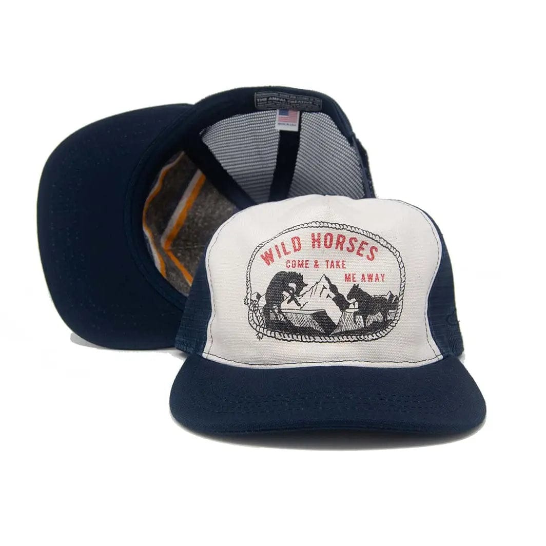 Wild Horses Trucker Cap  - Snapback For Him by The Ampal Creative