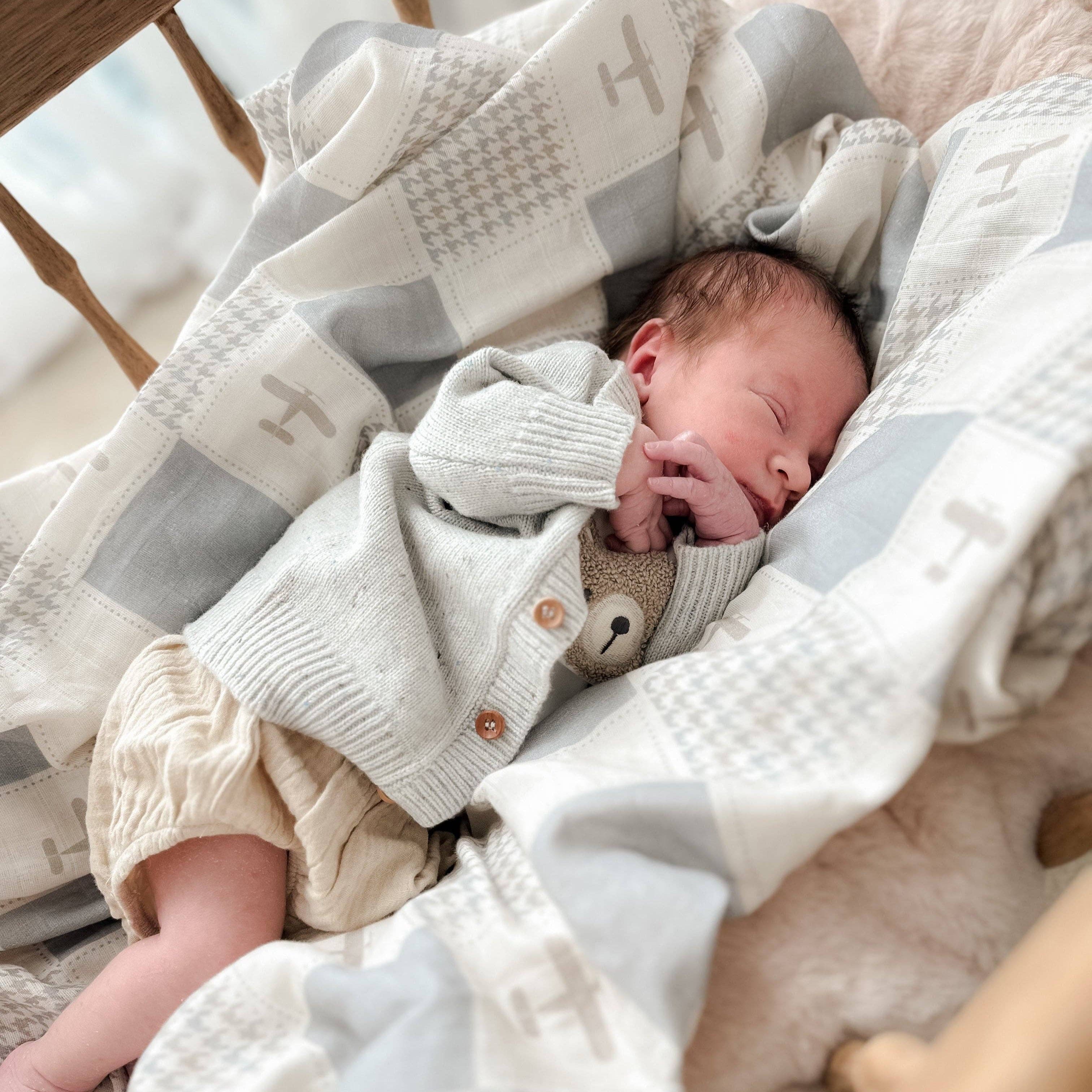 Wright Flyer Swaddle by Pop Ya Tot