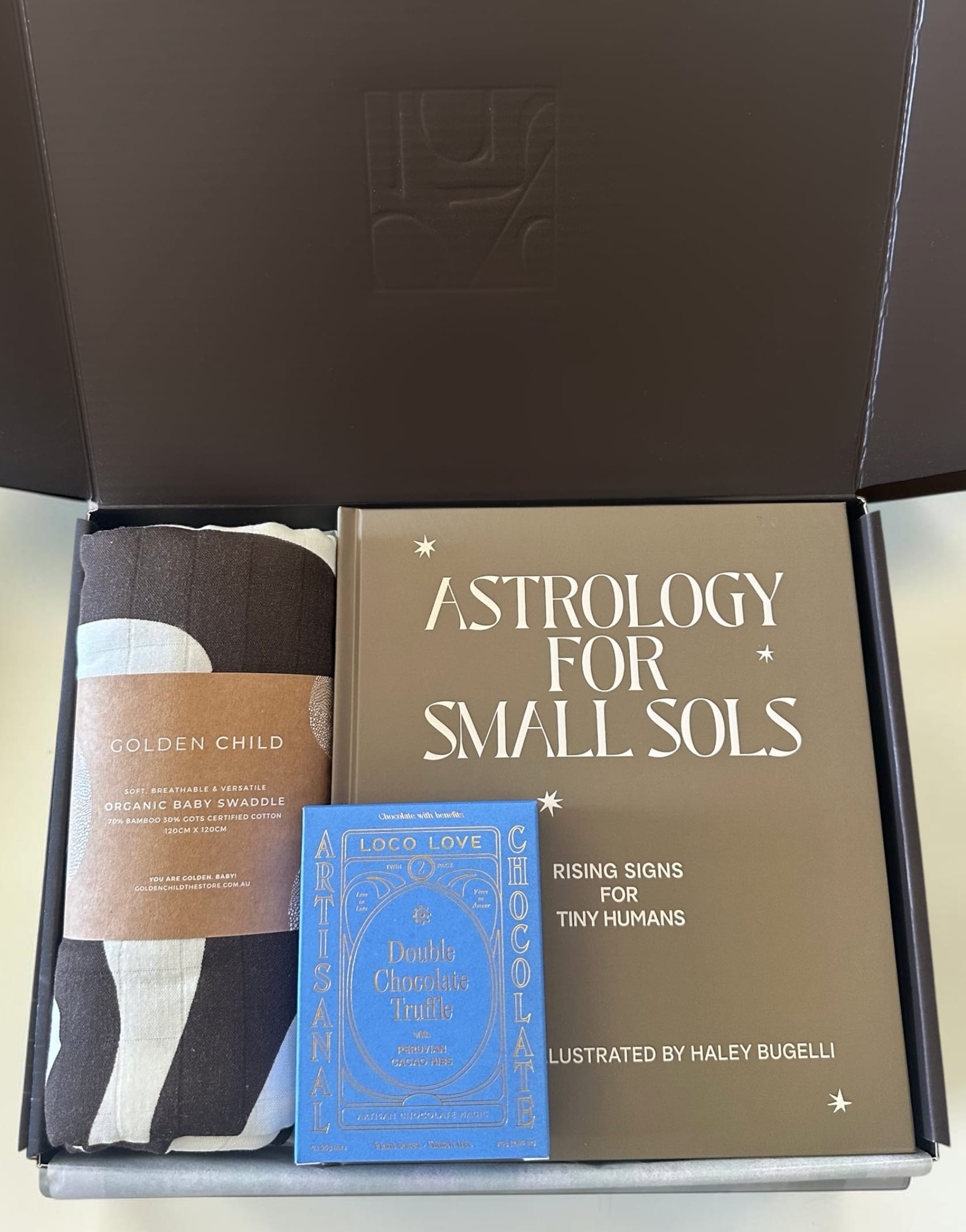 Written in the Stars – Baby Gift Box CHOC MILK by Claya