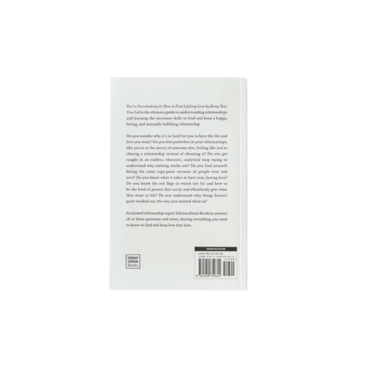 You're Overthinking It - book by Thought Catalog