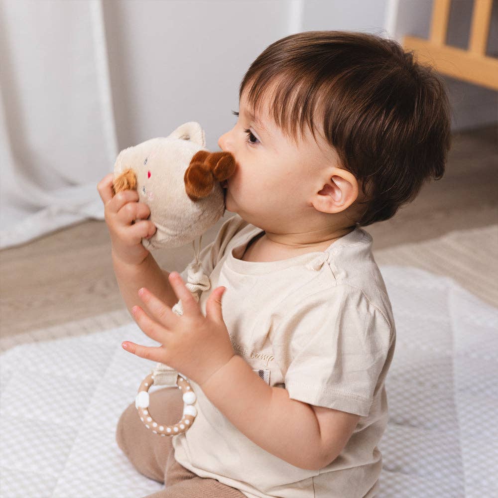 2 Pack Mini Market Brunch Stroller Toys - Coffee & Croissant by Living Textiles