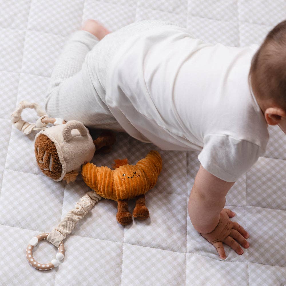 2 Pack Mini Market Brunch Stroller Toys - Coffee & Croissant by Living Textiles