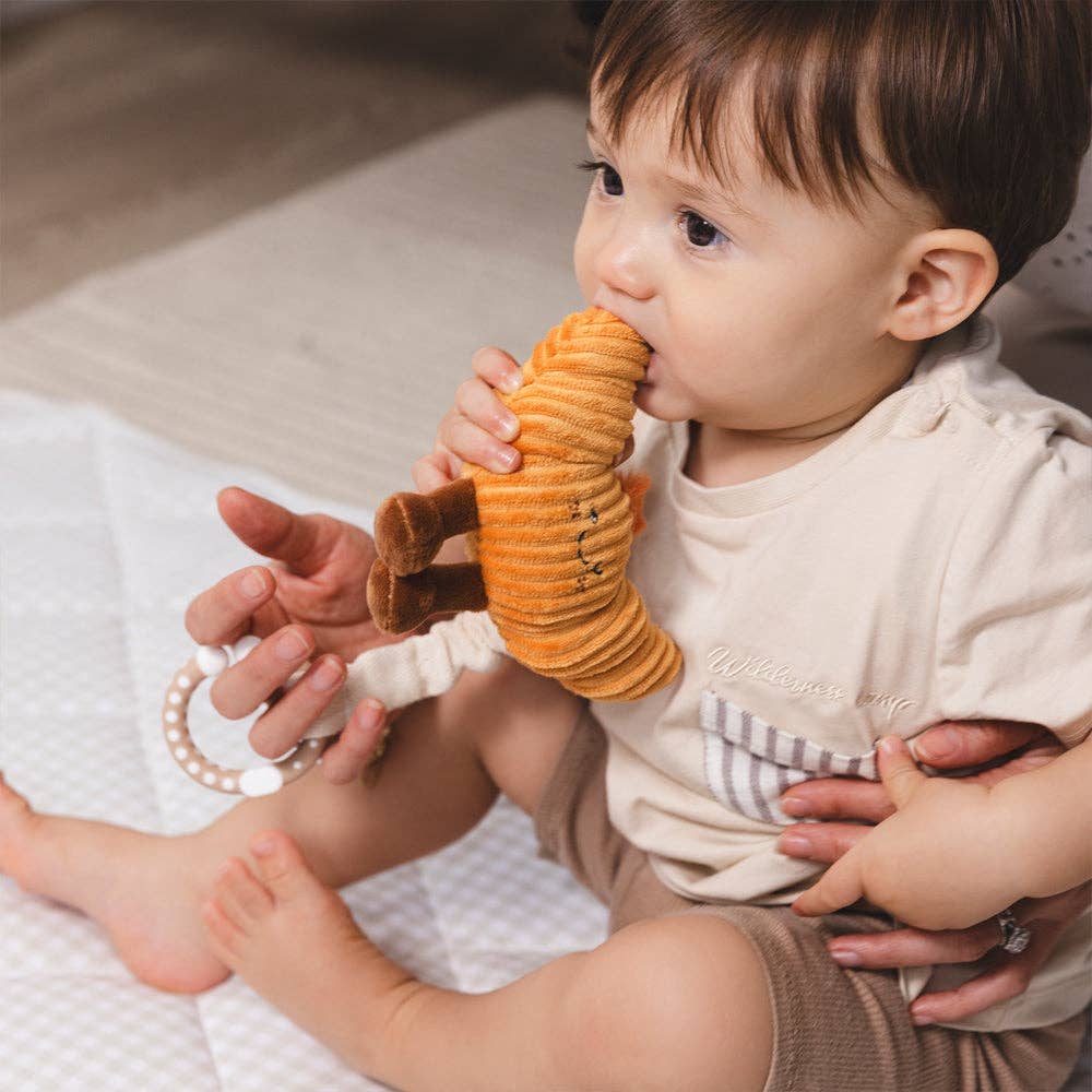 2 Pack Mini Market Brunch Stroller Toys - Coffee & Croissant by Living Textiles