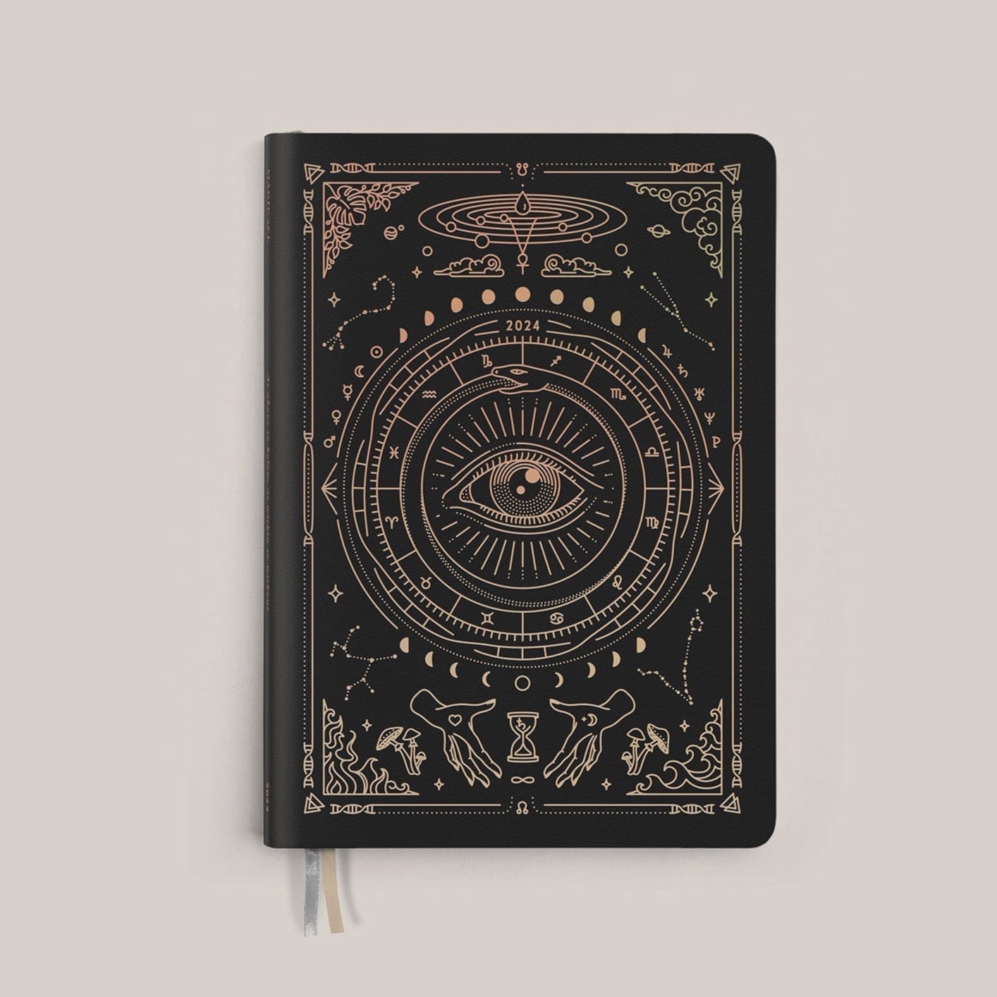 2024 Astrological Planner in Sage and Black Black by Magic of I