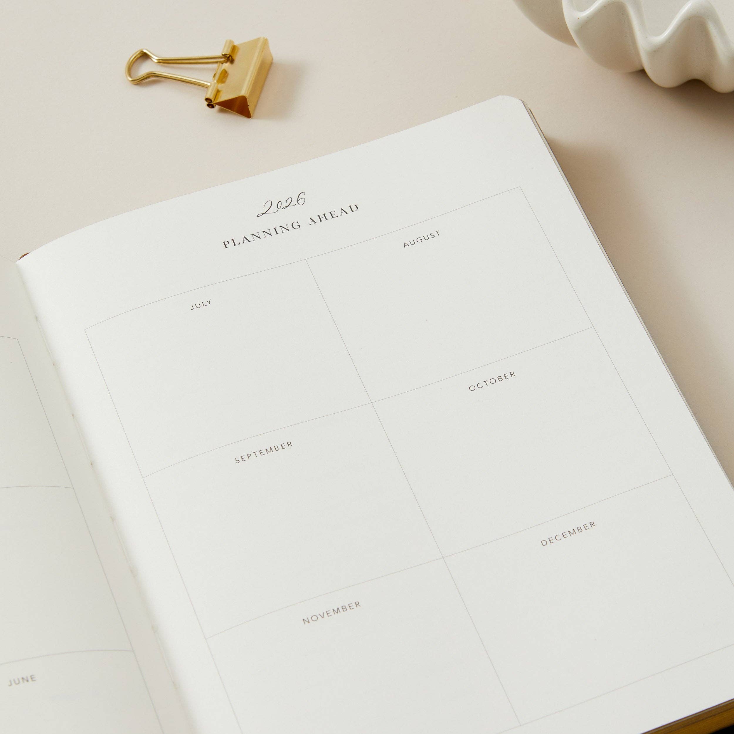 2026 Weekly Planner - Black by Blush And Gold