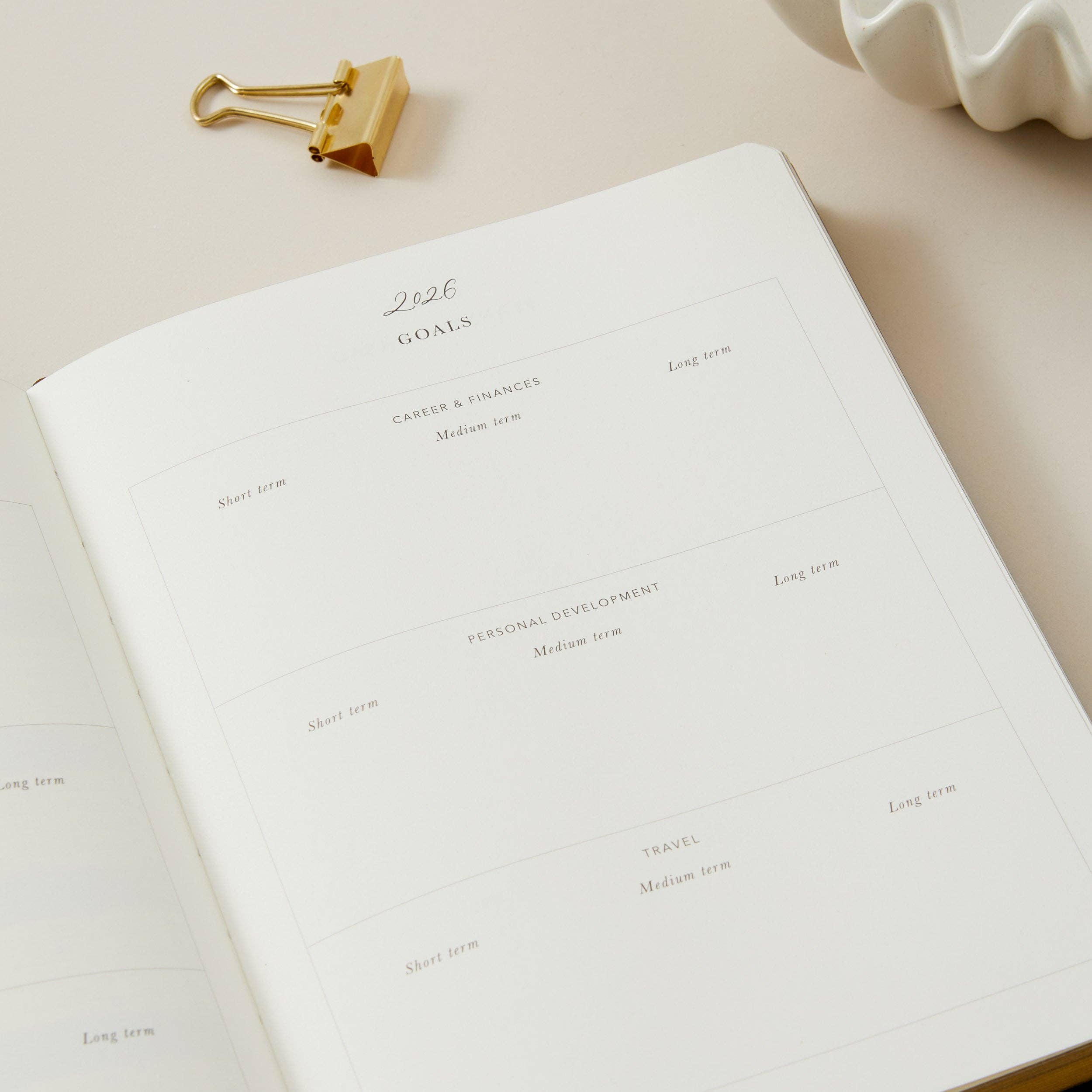 2026 Weekly Planner - Black by Blush And Gold