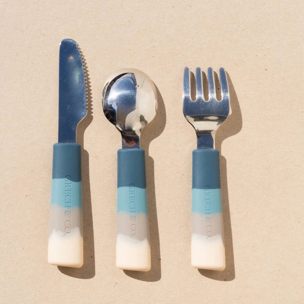 3 Piece Cutlery Set - Desert Teal Ombre by GRECH & CO.