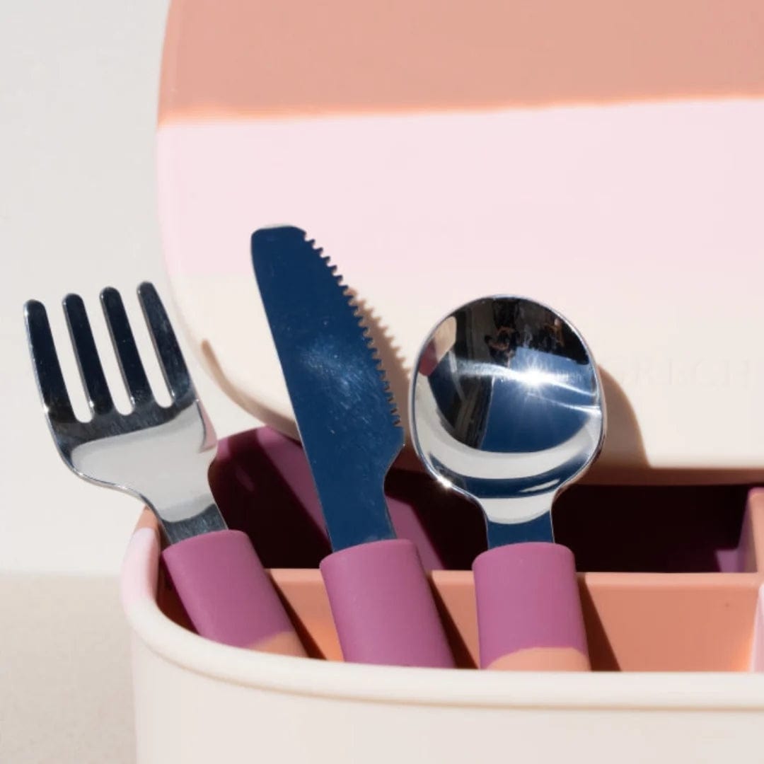 3 Piece Cutlery Set - Mauve Rose Ombre by GRECH & CO.