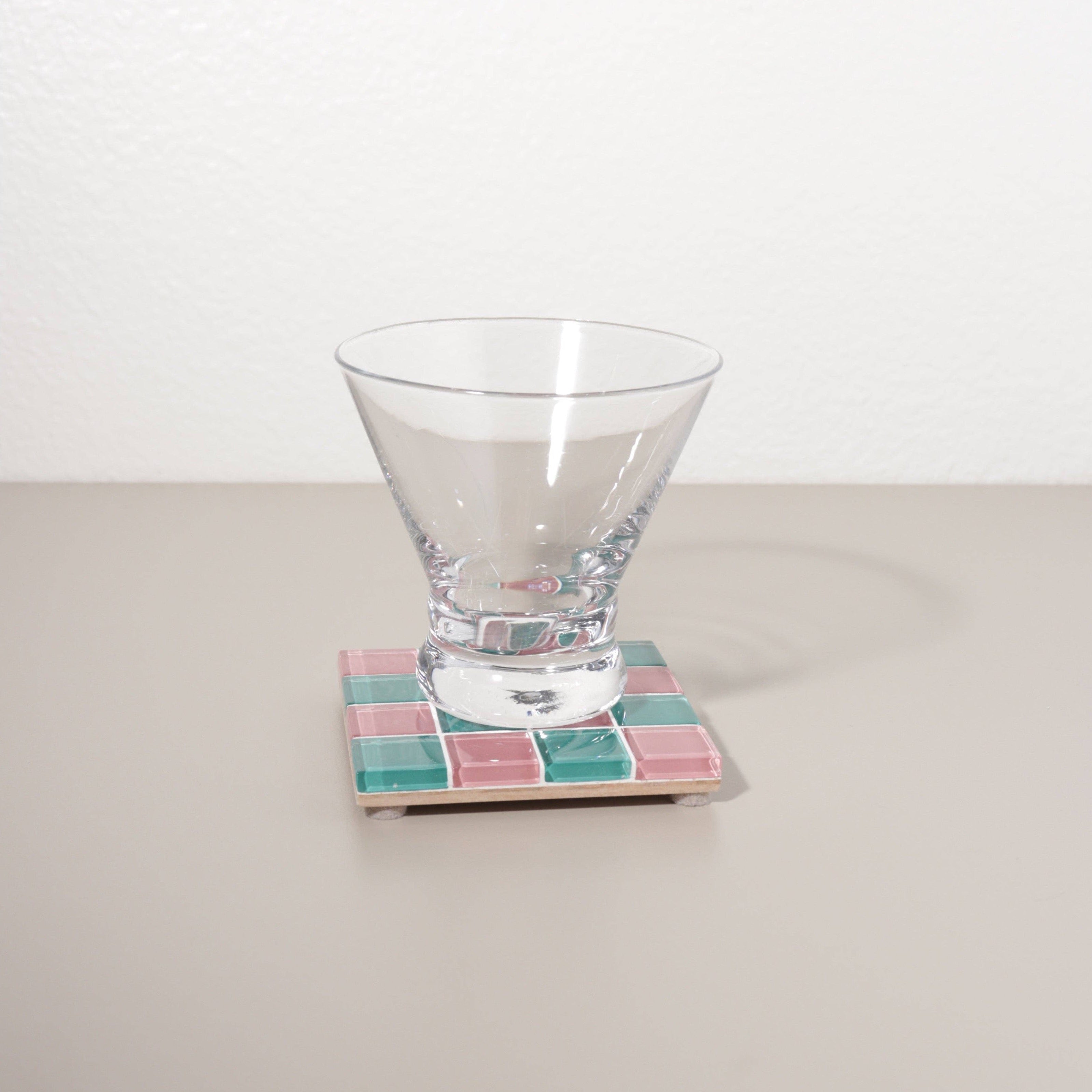 Glass Tile Coaster  - Sour Watermelon