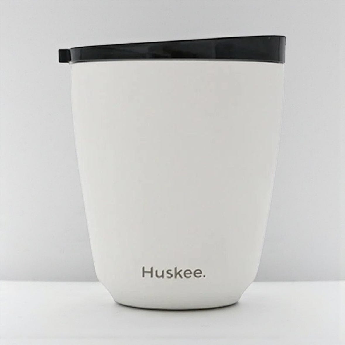 8oz HuskeeSteel Cup & Lid - White by Huskee
