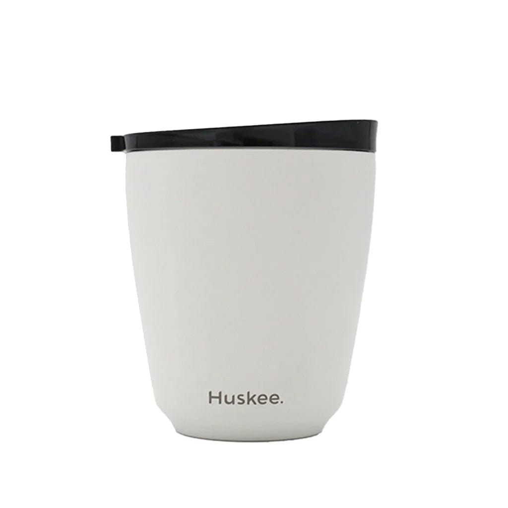 8oz HuskeeSteel Cup & Lid - White by huskee