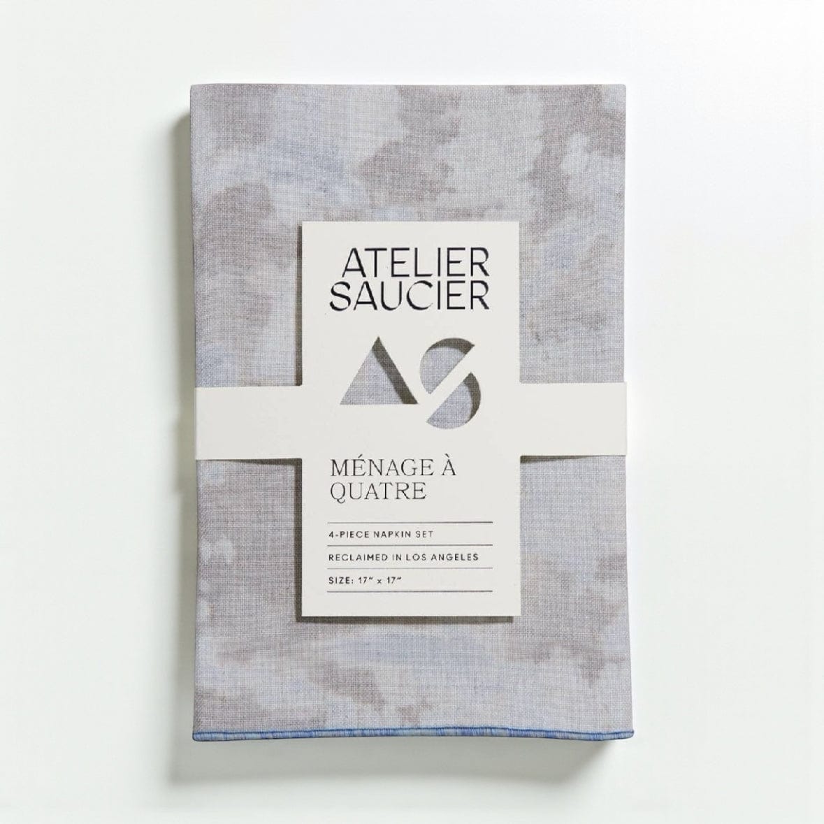 Atelier Saucier Blue Sky Linen Napkin Set by Atelier Saucier