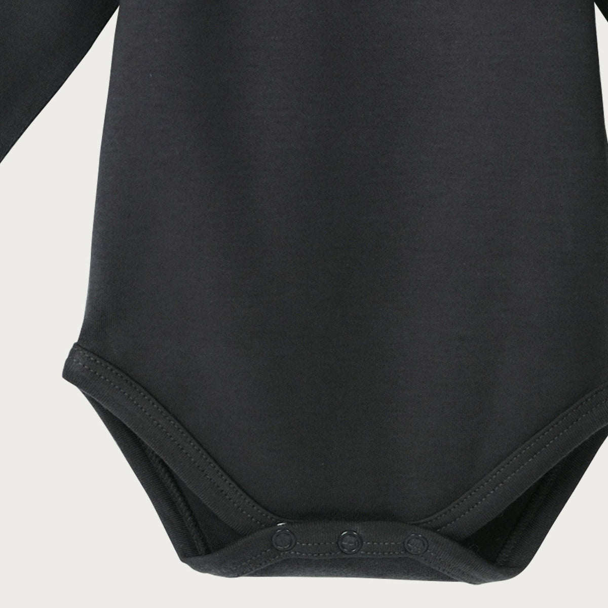 BABU Organic Cotton Long Sleeve Bodysuit – Charcoal, Marigold & Sage Star 0–3M by Babu