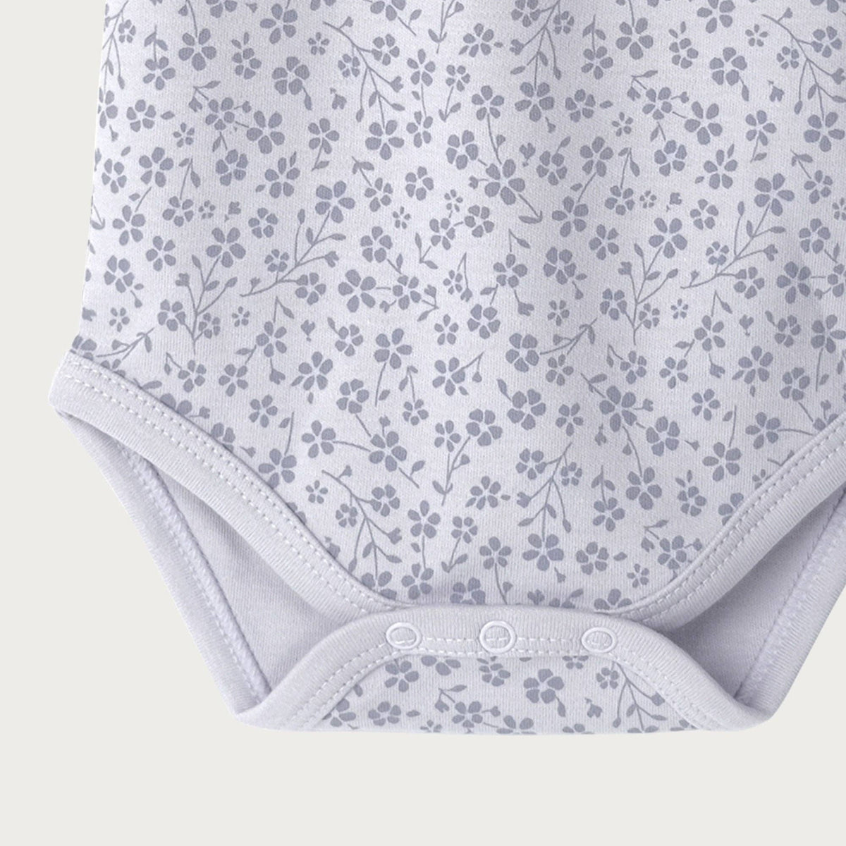 BABU Organic Cotton Singlet Bodysuit – Sage, Marigold and Ditsy Floral 0–3M by Babu