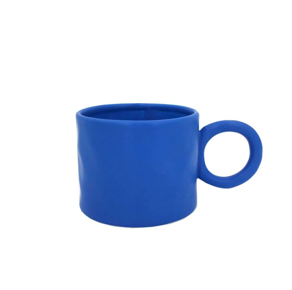 "Bague" Handmade Textured Ceramic Mug - Klein Blue by TUTU Home - Tableware & Decor