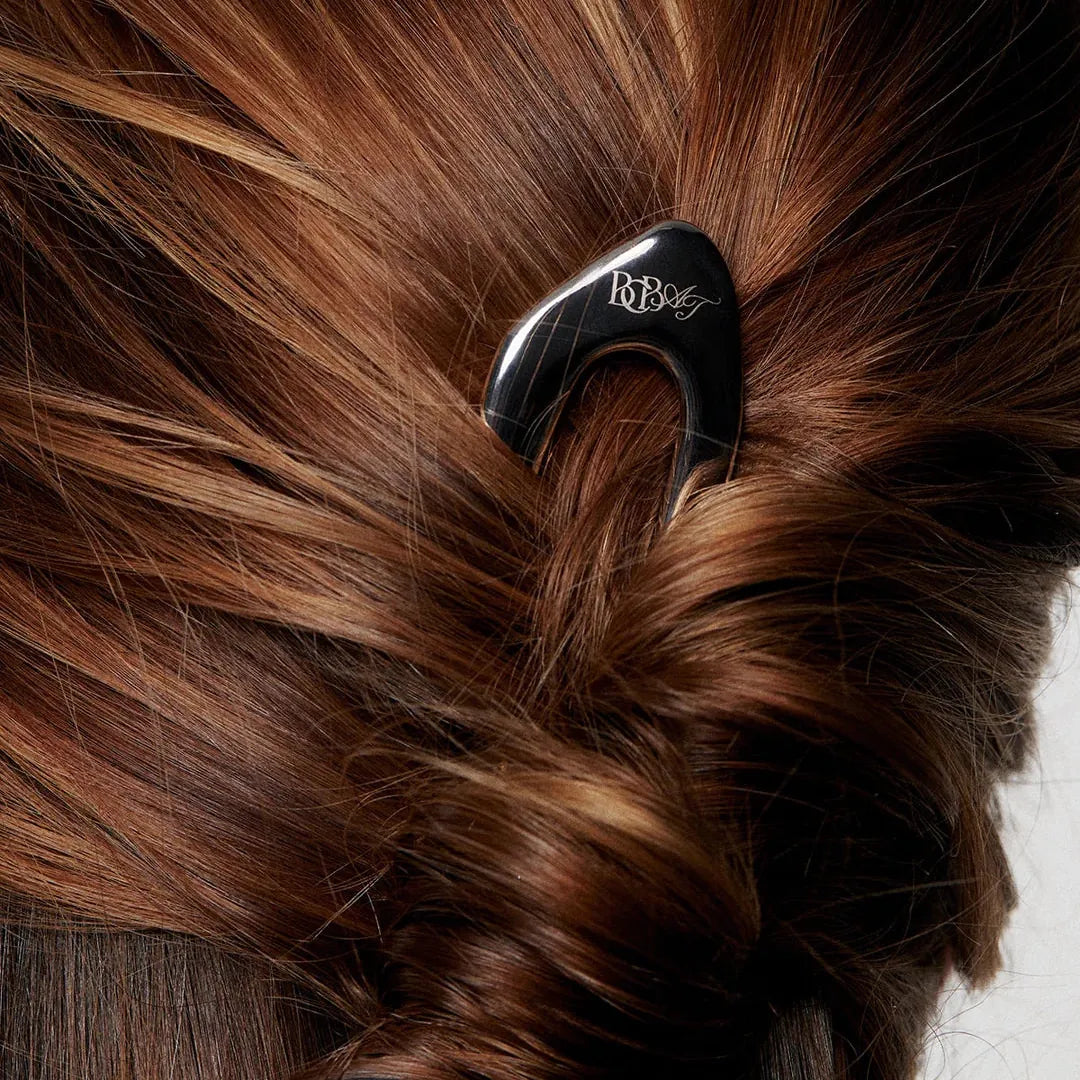 Base Camp Beauty × Amelie Teje – The Wave Mini French Hair Pin | Silver by Base Camp Beauty