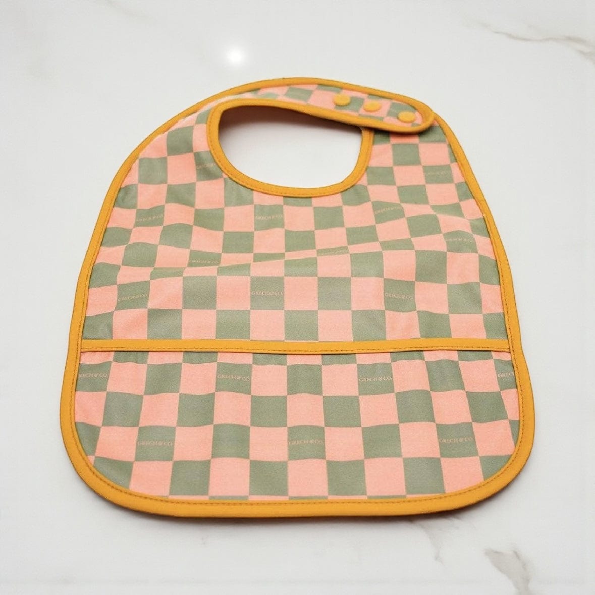 Basic Bib - Checks  Sunset  + Orchard by Grech & Co.