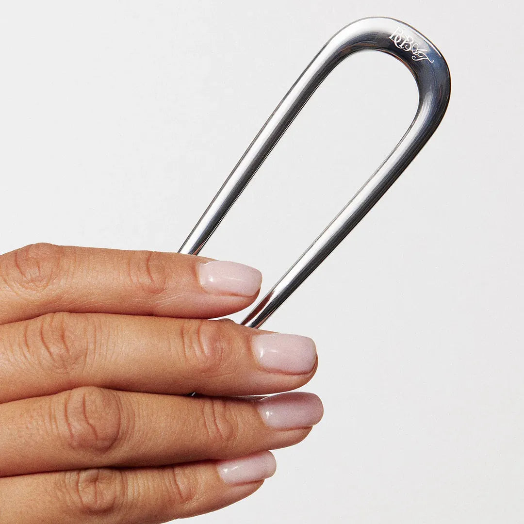 BCB × Amelie Teje 'The Astra' French Hair Pin – Silver by Base Camp Beauty