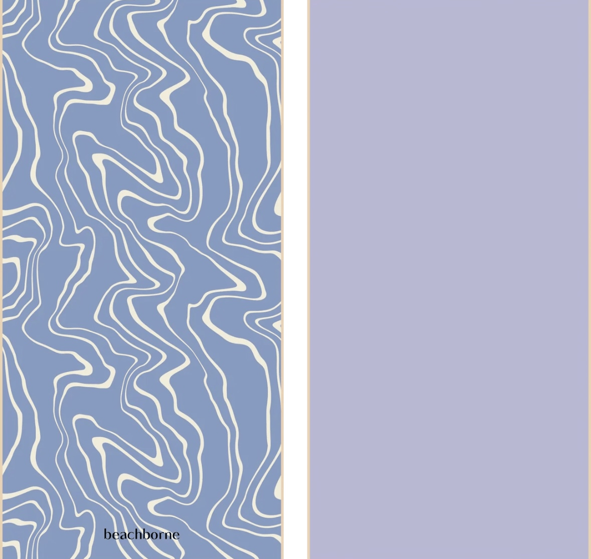 Beachborne Sand Free Quick Dry Beach Towel – Lilac Oyster by Beachborne