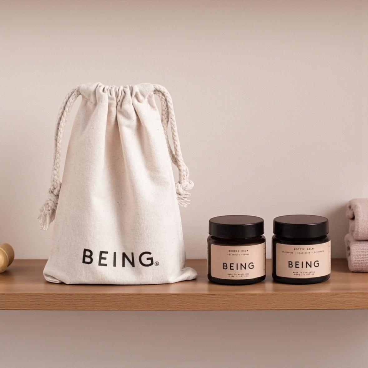 Being Skincare Mother and Baby Bootie Balm + Boobie Balm Gift Pack by Being Skincare