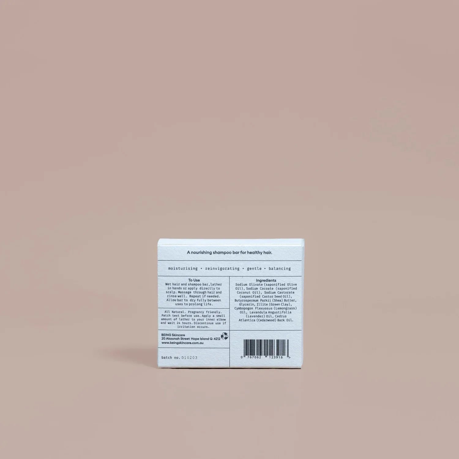 Being Skincare Nourishing Shampoo Bar 120g by Being Skincare