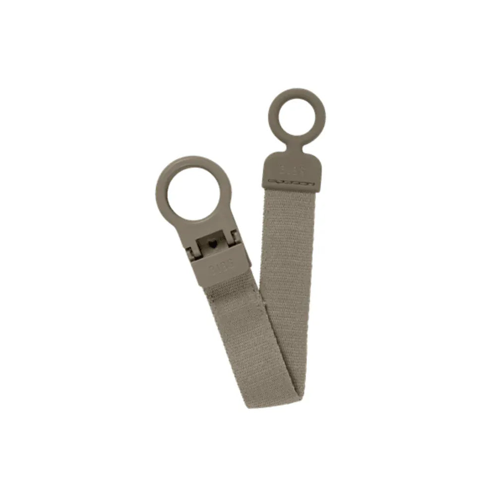 BIBS Pacifier Clip Loop Dark Oak by Bibs