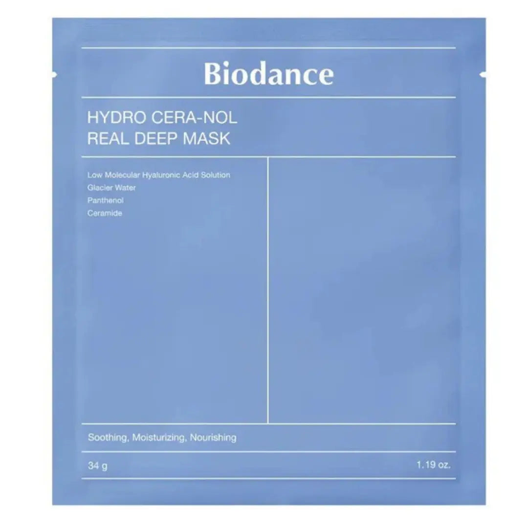 BIODANCE Hydro Cera-Nol Real Deep Mask – Soothing & Barrier-Strengthening Hydrogel Mask by Glowiss