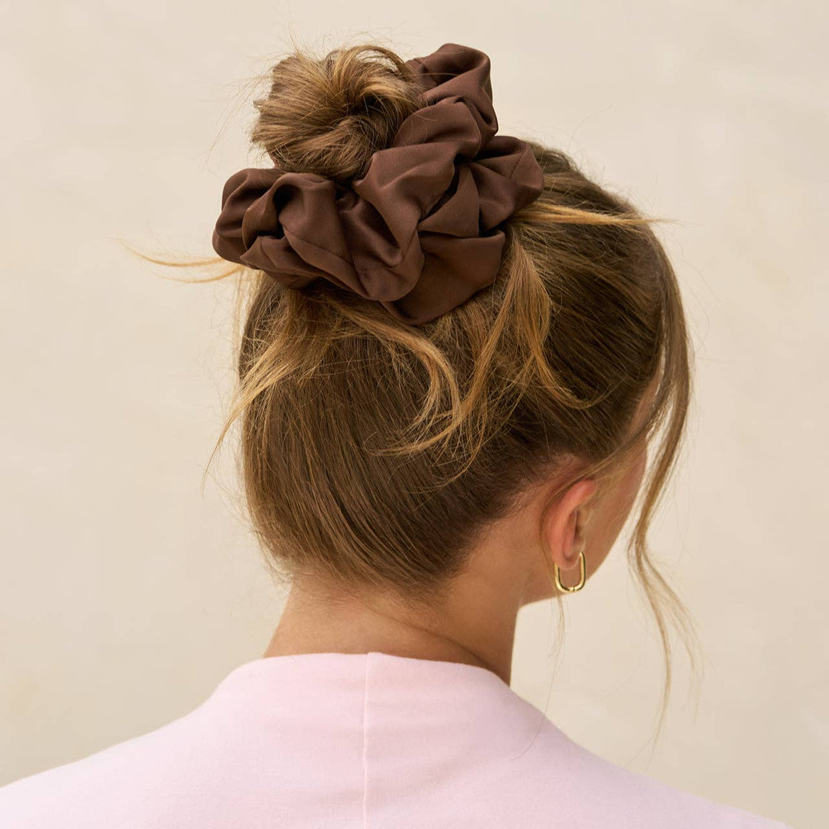 Black & Chocolate Oversized Scrunchies by KITSCH