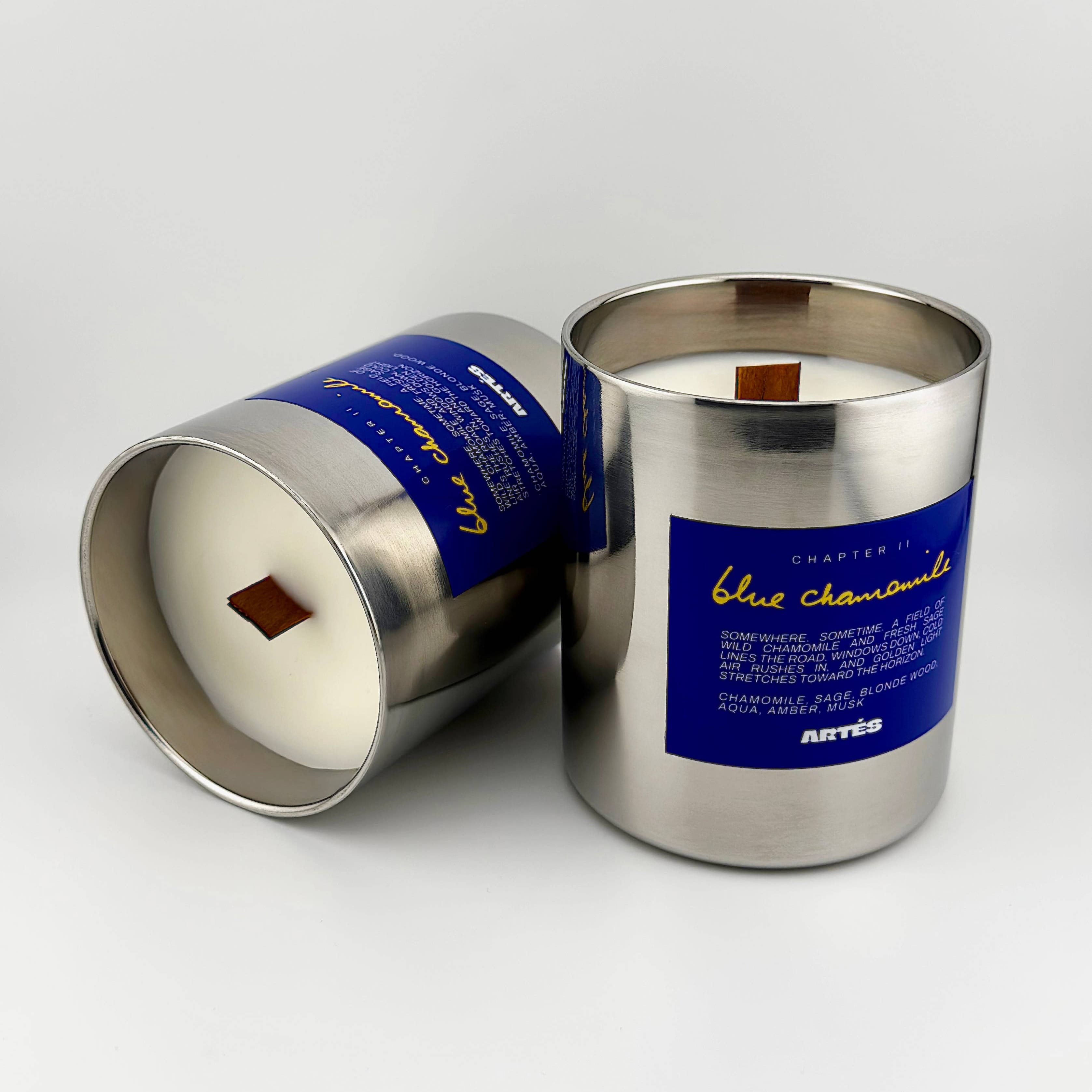 BLUE CHAMOMILE Signature Scented Candle - Chapter II 320G Chapters Candle by ARTES