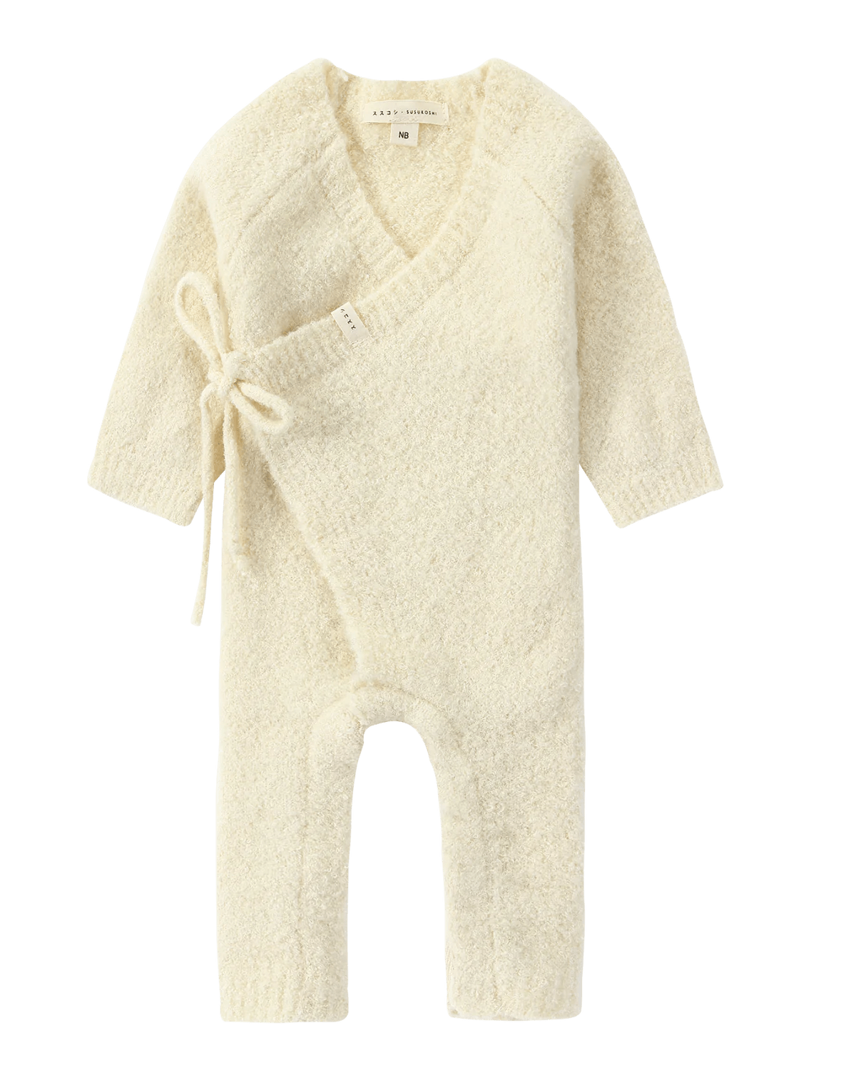 boucle baby kimono overall suit. milk by Susukoshi