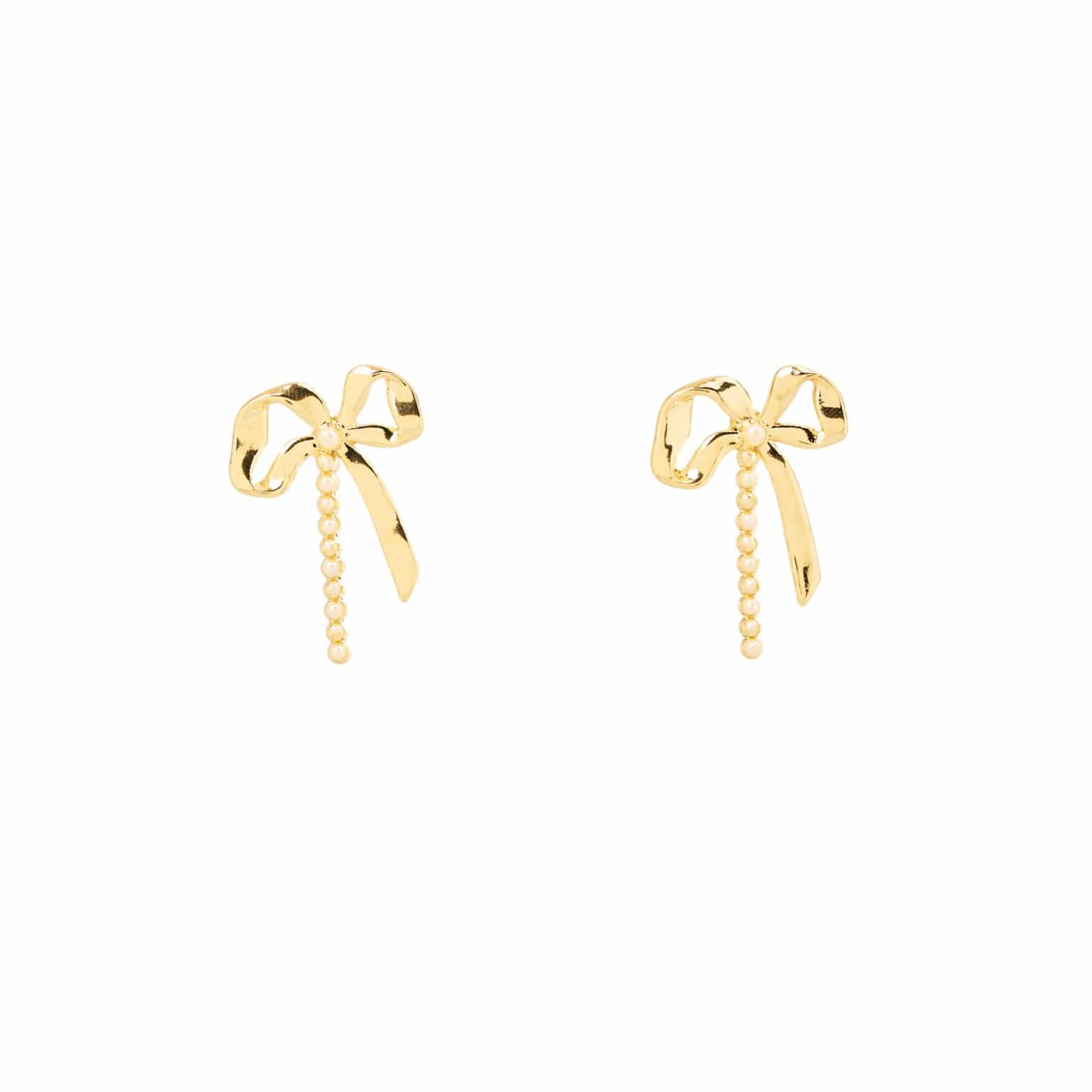 Bow Knot Stud Earring by Mathe Jewellery
