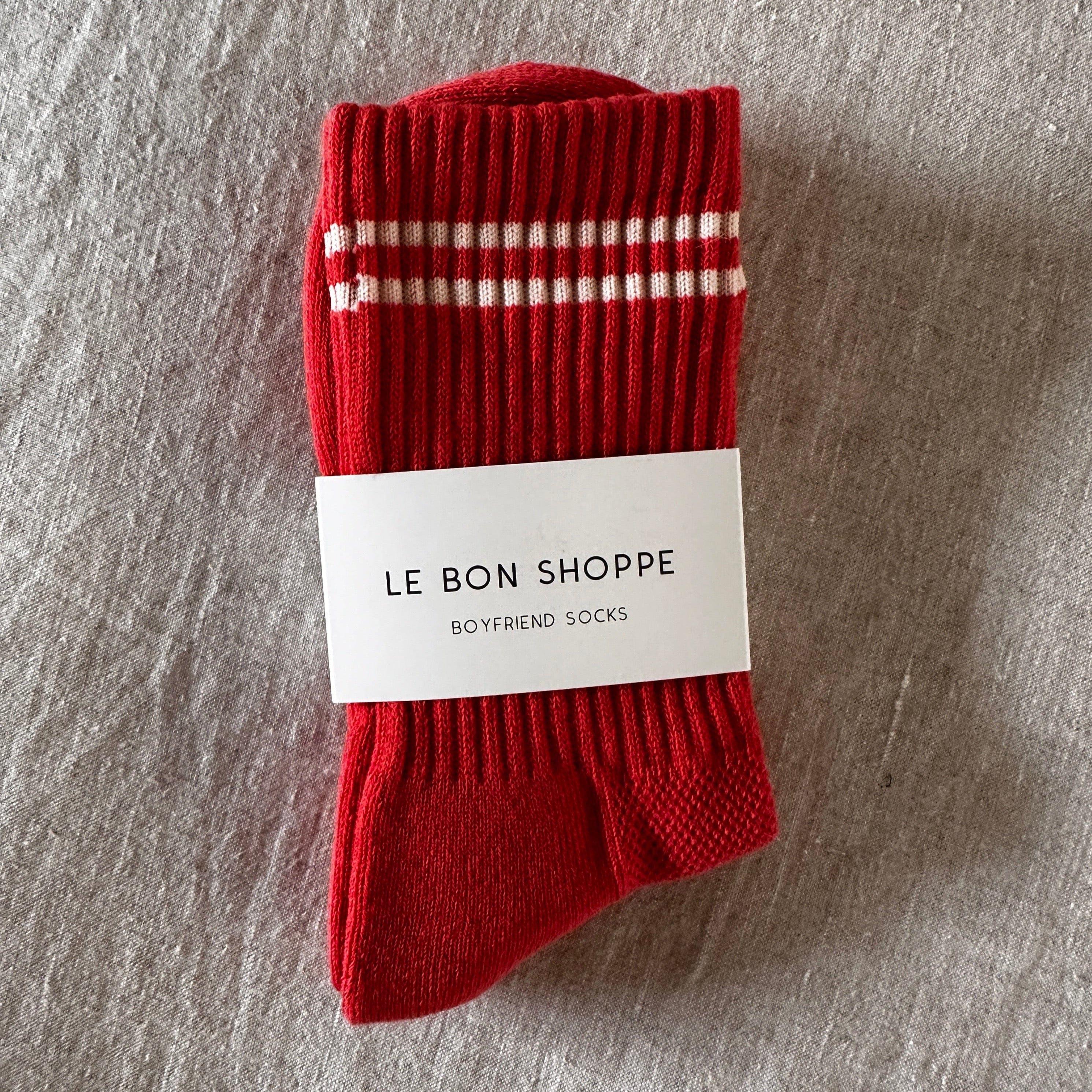 Boyfriend Socks For Her in 8 Colours Coral by Le Bon Shoppe
