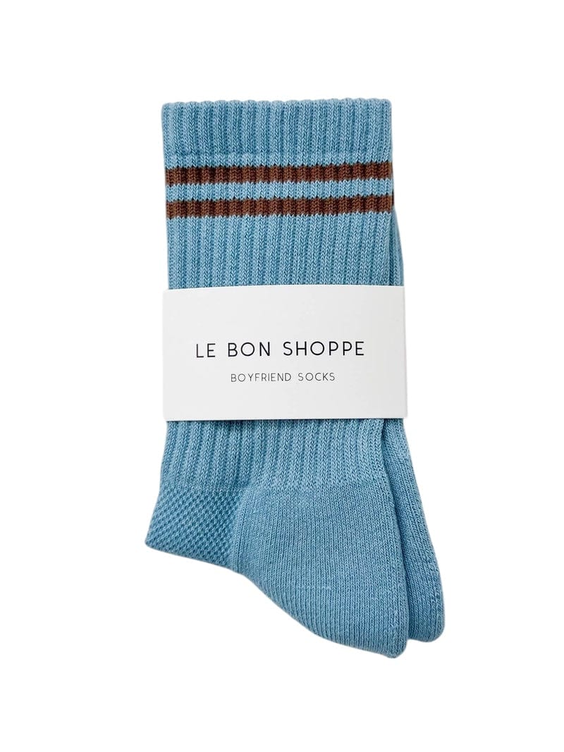 Boyfriend Socks Powder Blue by Le Bon Shoppe