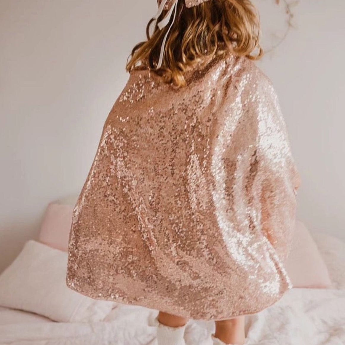 Cape - Pink Sequins by Luciole et Petit Pois